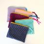 Gelory Ins Women Small Make Up Bag Hit Color Travel Organizer Zipper Cosmetic Bag For Cosmetics