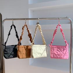 Custom Logo Design Handbags Fold Messenger Crossbody Bag Nylon Tote Fashion Hand Shoulder Bag Sling Bags for Women