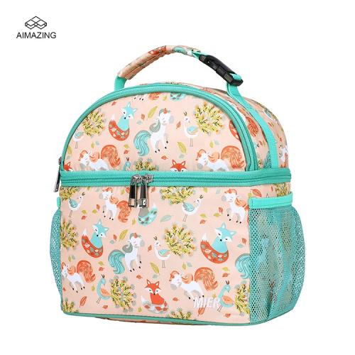 Insulated Toddlers Lunch Box Bags Customized Pattern Kid Lunch Cooler Tote for School Picnic Travel Outdoor