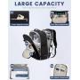 LOVEVOOK Fashion multi-function waterproof bags large 40L 4pc With 3 Packing Cubes Travel Outdoor Leisure Backpack for Women men
