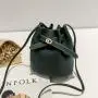 Guangzhou Source 2024 New Simple Bucket broadband Locking Buckle Small Bag Korean Version Leisure Solid Color One Shoulder Bag