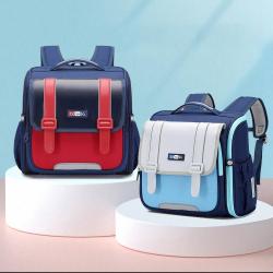 ZWY199 New England Style Kids School Bag Waterproof Reduced Load Children Backpack Oxford Lightweight Practical Shoulder Bag