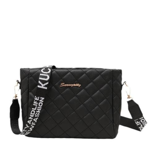 2024 Korean Version Women's Handbags Lingge Crossbody Bag Large Capacity Bucket Bag Fashionable Lady One Piece International