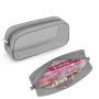 Gelory Creative Transparent Mesh Pencil Case Portable Lightweight Mesh Zipper Desk Storage Pouch Pencil Bags