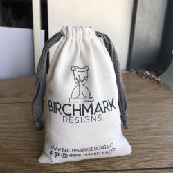 White Soft Muslin Cotton Packaging Drawstring Pouch