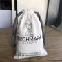 White Soft Muslin Cotton Packaging Drawstring Pouch