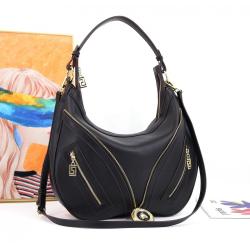 Ladysky top selling hobos shoulder bag for women soft Pu leather ladies bag big size designer underarm half moon bag factory