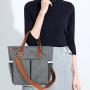 Insulated Lunch Cooler Bag For Women/Men With Handle PEVA Inner Lining For Work Office Travel Food Bag