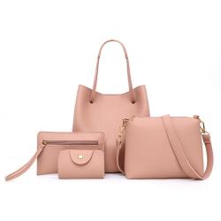 2024 new design lychee grain women's bags fashion women bag single shoulder bag handbag diagonal cross four sets of wholesale