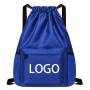 Unisex Solid Drawstring Gym Fitness Yoga Backpack Portable Foldable Casual Fitness Exercise Daypack with Multi Pocket
