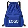 Unisex Solid Drawstring Gym Fitness Yoga Backpack Portable Foldable Casual Fitness Exercise Daypack with Multi Pocket