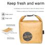Collapsible Tyvek Material Reusable Brown Paper Lunch Bag Snack Tote Rectangle Lunch Box For Women