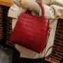 Custom  women tote bag  crocodile  leather ladies  shoulder bag fashion handbags for women factory wholesale