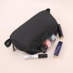 Factory wholesale women canvas makeup pouch zipper canvas cosmetic bag travel canvas toiletry bag