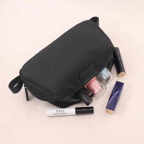 Factory wholesale women canvas makeup pouch zipper canvas cosmetic bag travel canvas toiletry bag