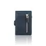 Wholesale metal wallet credit card holder leather aluminium id card holder pop wallet holder