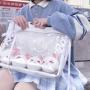 Hot Sale customize clear PVC ita handbag china factory design itabag with pin display insert
