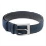 Custom Reversible Real Cork Fabric Belt Genuine Leather Belts For Men