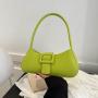 Personalized French women's bags 2024 summer new luxury handbags for women simple pure color armpit bag female shoulder bag
