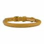 Premium Cowhide Rolled Leather Dog Collar Durable Round Rope Collars for Small Medium Large Dogs Puppy Cat