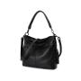 Online Shop Supplier Wholesales Luxury Genuine Leather Handbag Women Customized Simple Ladies Shoulder Bag Zipper Fashion