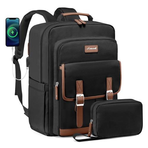 LOVEVOOK Brand Designer Laptop Backpack Purse for Women Men 15.6 Inch Computer Work Bag with USB Fashion College School Bookbag