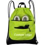 Waterproof Logo Bag Foldable Drawstring Backpack Gym Bags With Shoes Compartment For Unisex Large Gym Bag