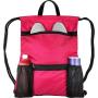 Wholesale Drawstring Backpack Gym Drawstring Bag With Compartment Outdoor Athletic Cinch Backpack With Zipper Pockets And Mesh