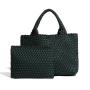 2024 OEM Luxury Designer Vegan Neoprene Tote Bag for Women Handmade Leather Lined Large Handbag with Lace Pattern Custom Logo