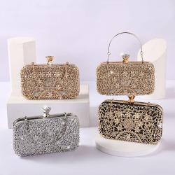 New Style Ladies Luxury Party Handbags Evening Diamond Clutch Bag For Women