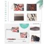 Susen Chrisbella 2022 Women PU Leather Laptop Notebook Case Briefcase office bag women clutch bag ladies clutch bags