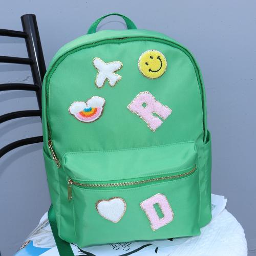 Manufacturer Wholesale Backpack Outdoor Sports Travel Custom Designer Chenille Patch Backpack Girls School Bags
