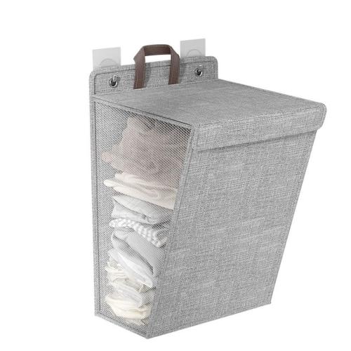 HR235 New Foldable Home Dormitory Multifunctional Organization Storage Wall Hanging Clothes Laundry Basket Dirty Clothes Basket