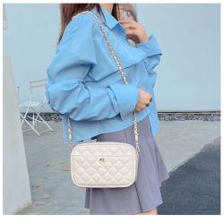 Wholesale price white crossbody bags bag women handbags ladies purse fashion chain shoulder bag bolsos para mujeres