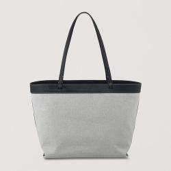 Hot Sale Ladies Large Capacity Tote Bag Luxury PU Leather With Canvas Bag Custom Women Shoulder Bags