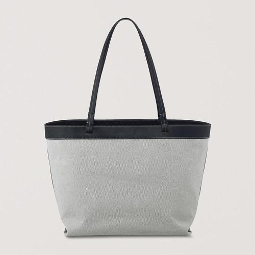 Hot Sale Ladies Large Capacity Tote Bag Luxury PU Leather With Canvas Bag Custom Women Shoulder Bags