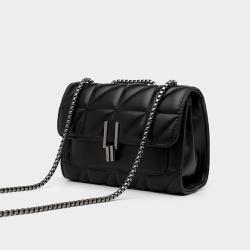 Newest Chain Women Bags Shoulder Bag Lock Button Sling Bags For Women Square Shape Pu Quality Shoulder Purse Bolsa Wholesale