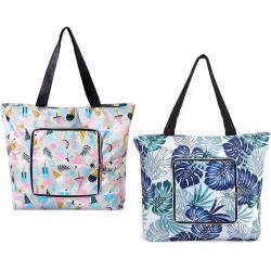 Gelory Reusable Foldable Washable Ladies Fashion Shopping Bag Custom Shopping Tote Bag With Handle