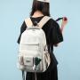 ZR845 Schoolbag New Backpack Fashion High Capacity Unisex Computer Laptop Bag Nylon High School Students Letter Backpack Sport