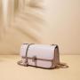 Minimalist leather chain bag, niche crossbody bag