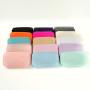 RTS 14 Colors Stock PVC Clear Transparent Waterproof Personalized Letter Patches Flat Zipper Travel Toiletry makeup Cosmetic Bag