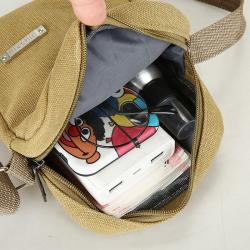 Retro men's new canvas diagonal span minimalist men's canvas bag