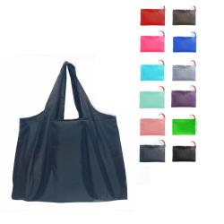 Wholesale Large Foldable Pouch Grocery Shoulder Bag Shopping Bags Folding Bags Reusable
