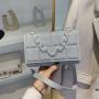 2023 New Pu Solid Women Fashion Handbags Pearlescent Wholesale Women Handbags Acrylic Chain Designer Shoulder Bags For Women
