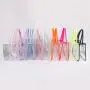 Fashion Large Size Multi Usage Candy Colors  PVC Transparent Blank Tote Bag Women Weekender Shopping Clear Tote Bag