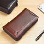 XL027 2024 Imported Classic Long Soft Leather Wallet Men New Version Leather Card Holder Wallet For Men Business Person Purse