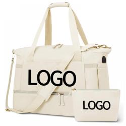 Customized Logo Spinnanight Overnight Bags Portable Gym Sport Travel Duffle Bag with USB Charging Port