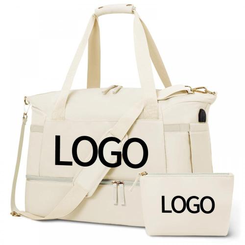 Customized Logo Spinnanight Overnight Bags Portable Gym Sport Travel Duffle Bag with USB Charging Port