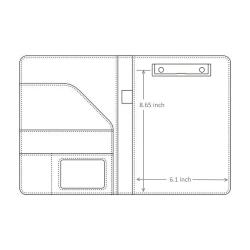 Luxury A4 Leather Notebook Cover Personalized Office Portfolio Folder