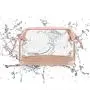 Gelory High Quality Travel Clear Makeup Bag Customized Logo Transparent Plastic PVC Zipper Cosmetic Toiletry Bag Waterproof
